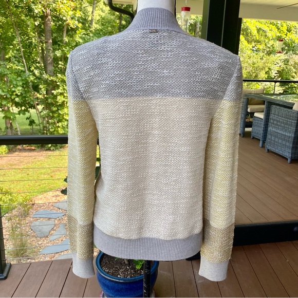 HP🤩⭐️🌷ST JOHN Beautiful Knit zip-up mock turtleneck sweater💗 Lovely tones🌷💗 - Picture 3 of 15